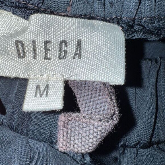 Diega Black whimsy goth grunge witchy maxi faux wrap skirt medium #719 - Picture 6 of 7